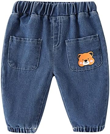 Cartoon Animal Print Jeans for Toddlers Kids Fun Trousers Jackets