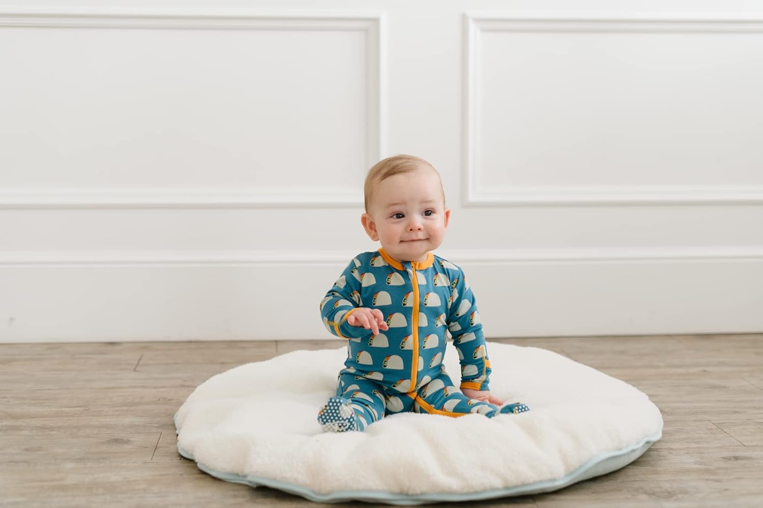 KicKeeVicose from Bamboo Baby Footie with 2 Way Zipper