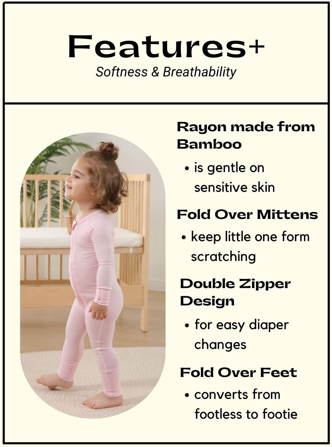 Perfect 0-24Month Bamboo Pajamas for Baby Girls