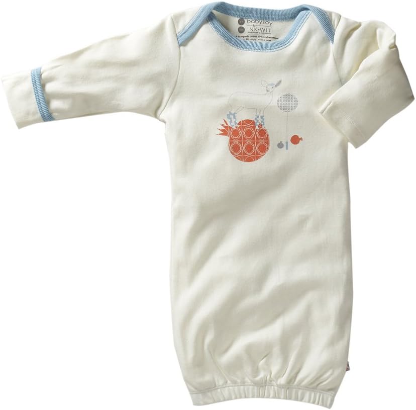 Babysoy Baby Organic Gown Newborn