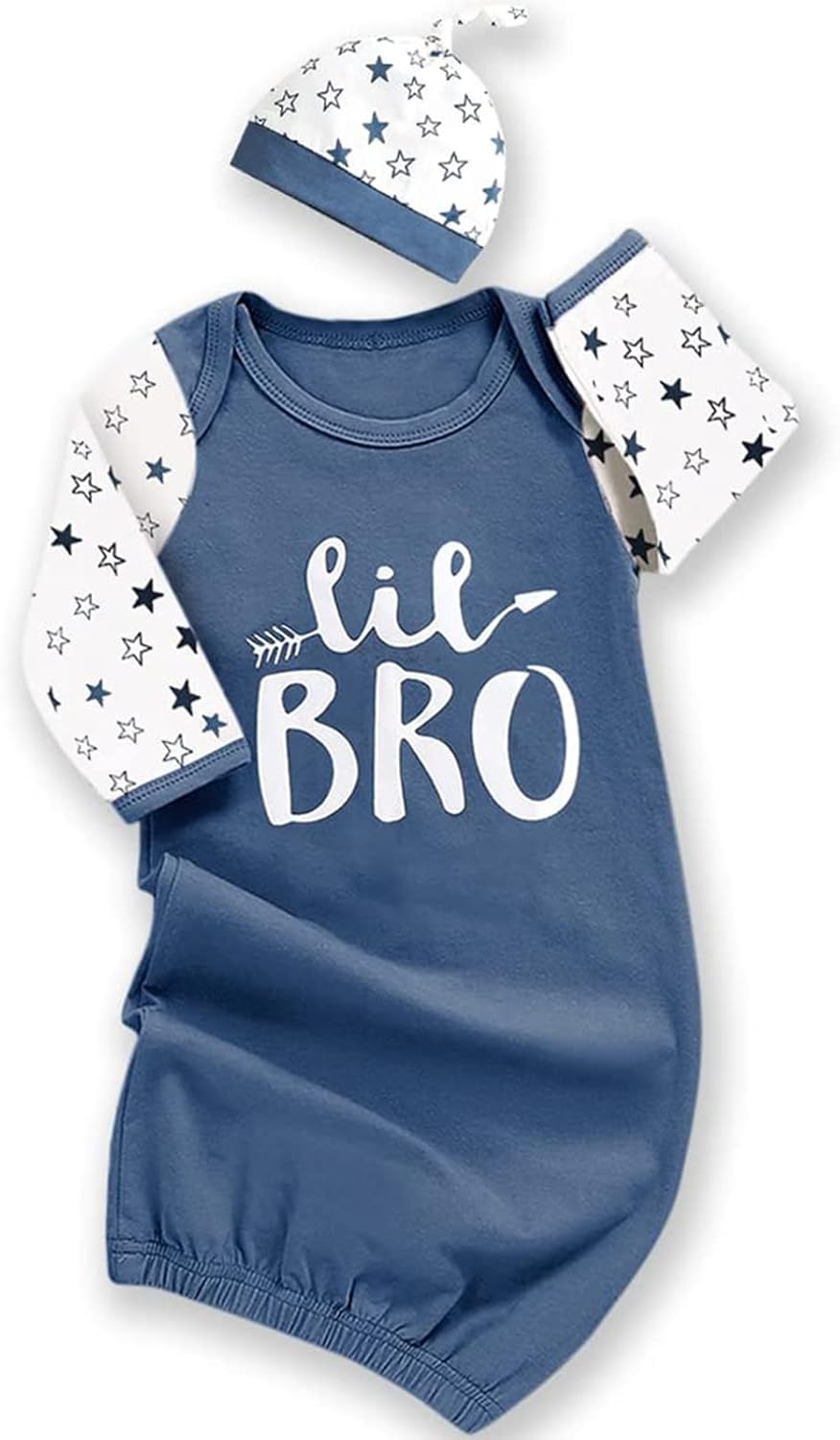 AMAWMW Newborn Baby Girl Little Sister Pajamas