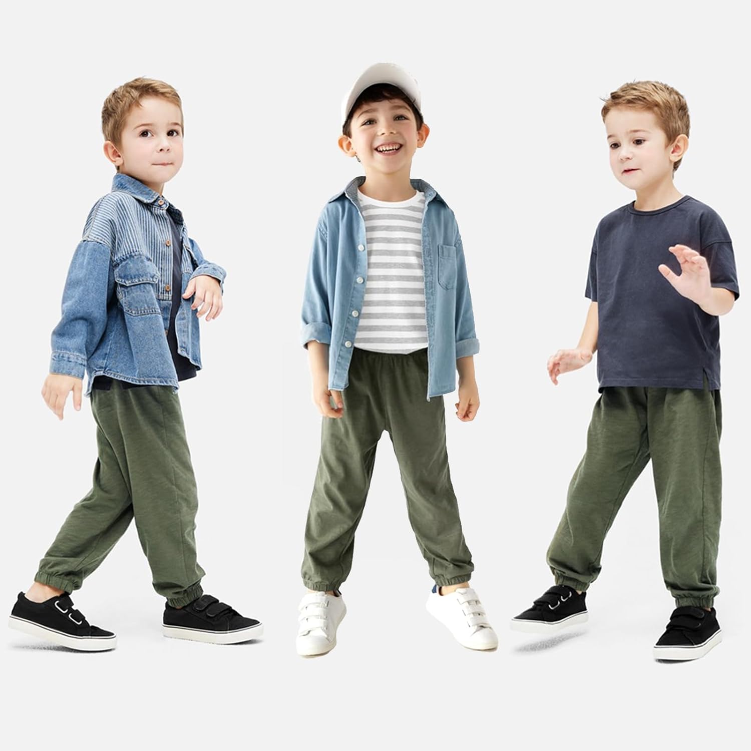 WATOCHE Toddler 3 Pack Soft Cotton Bloomers Sweatpants
