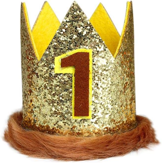Lion 1st Birthday Cake Smash Boys Outfit with suspenders Crown