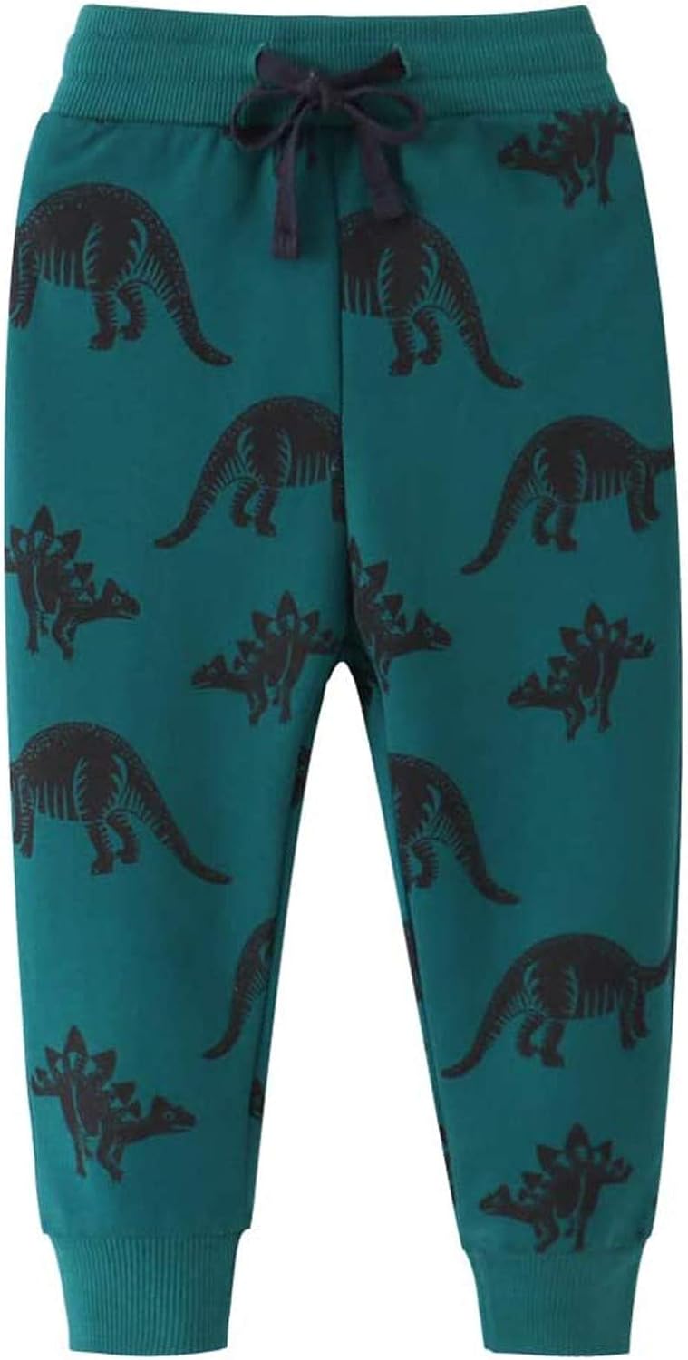 Little Boys Dinosaur provocateur Joggers in Elastic Pants