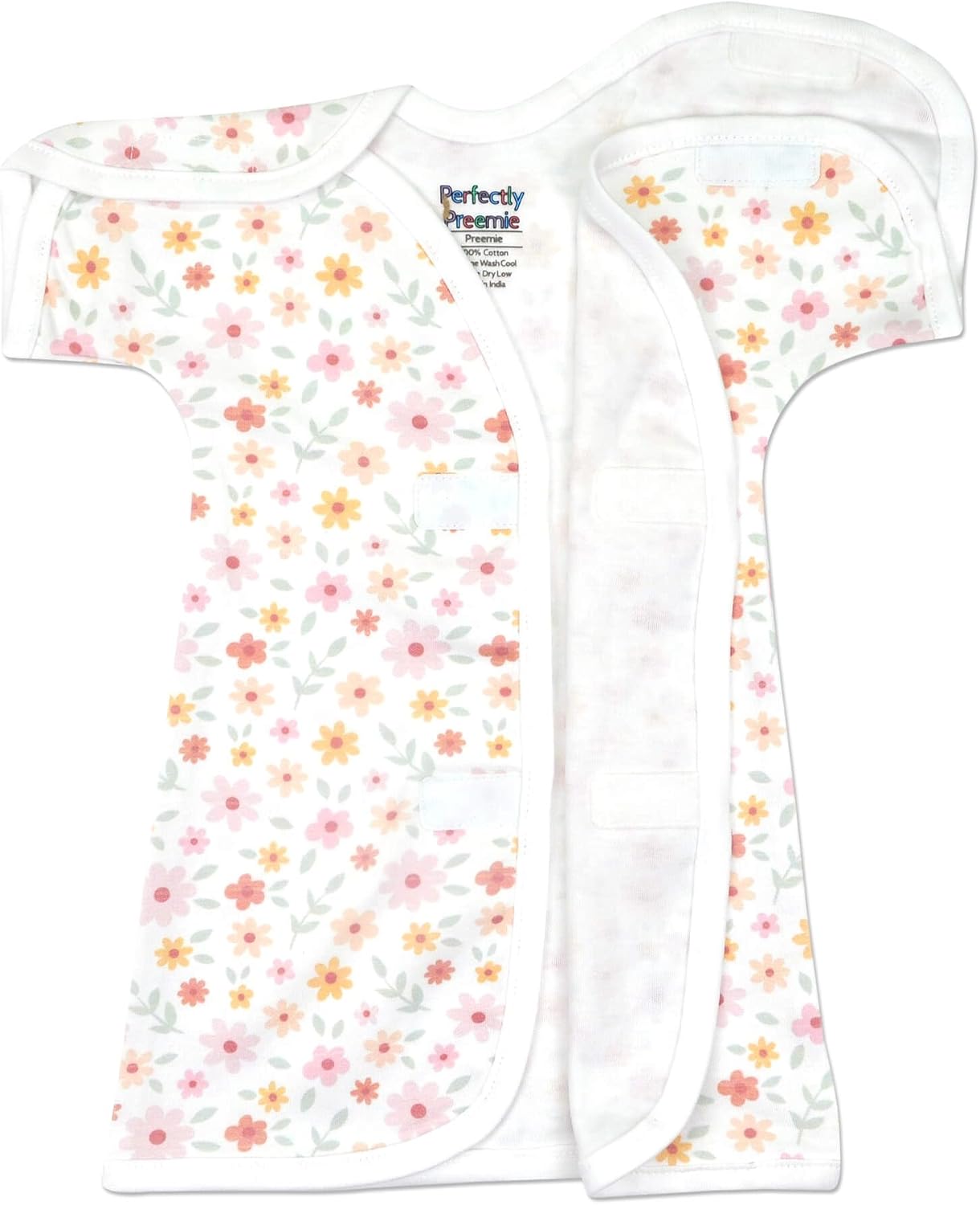 PerfectlyComfortable Open-Shoulder NICU Gown for Newborns