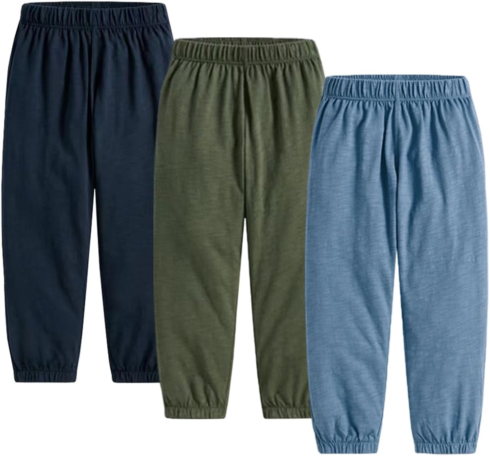 WATOCHE Toddler 3 Pack Soft Cotton Bloomers Sweatpants