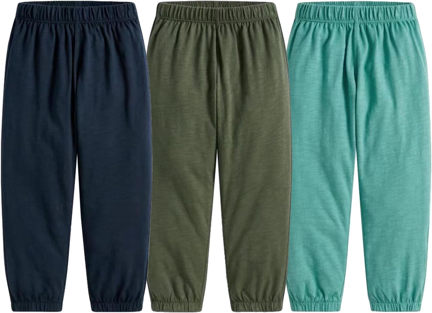 3-Pack Soft Cotton Long Bloomers for Toddlers Lightweight Wicking
