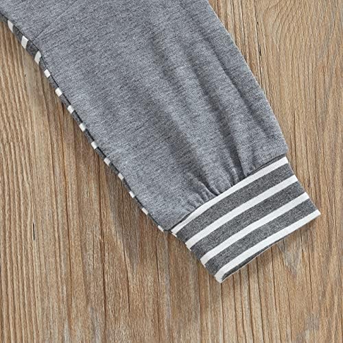 Patchwork Stripe Toddler Boys Zip Up Elastic Pants