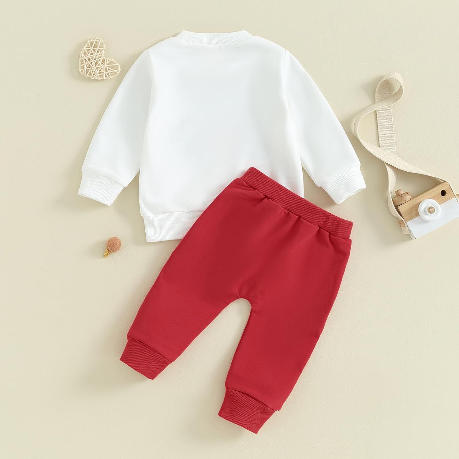 Ledy champswiin 0-3 Years Toddler Baby Boy Clothing Set Valentines Day Give