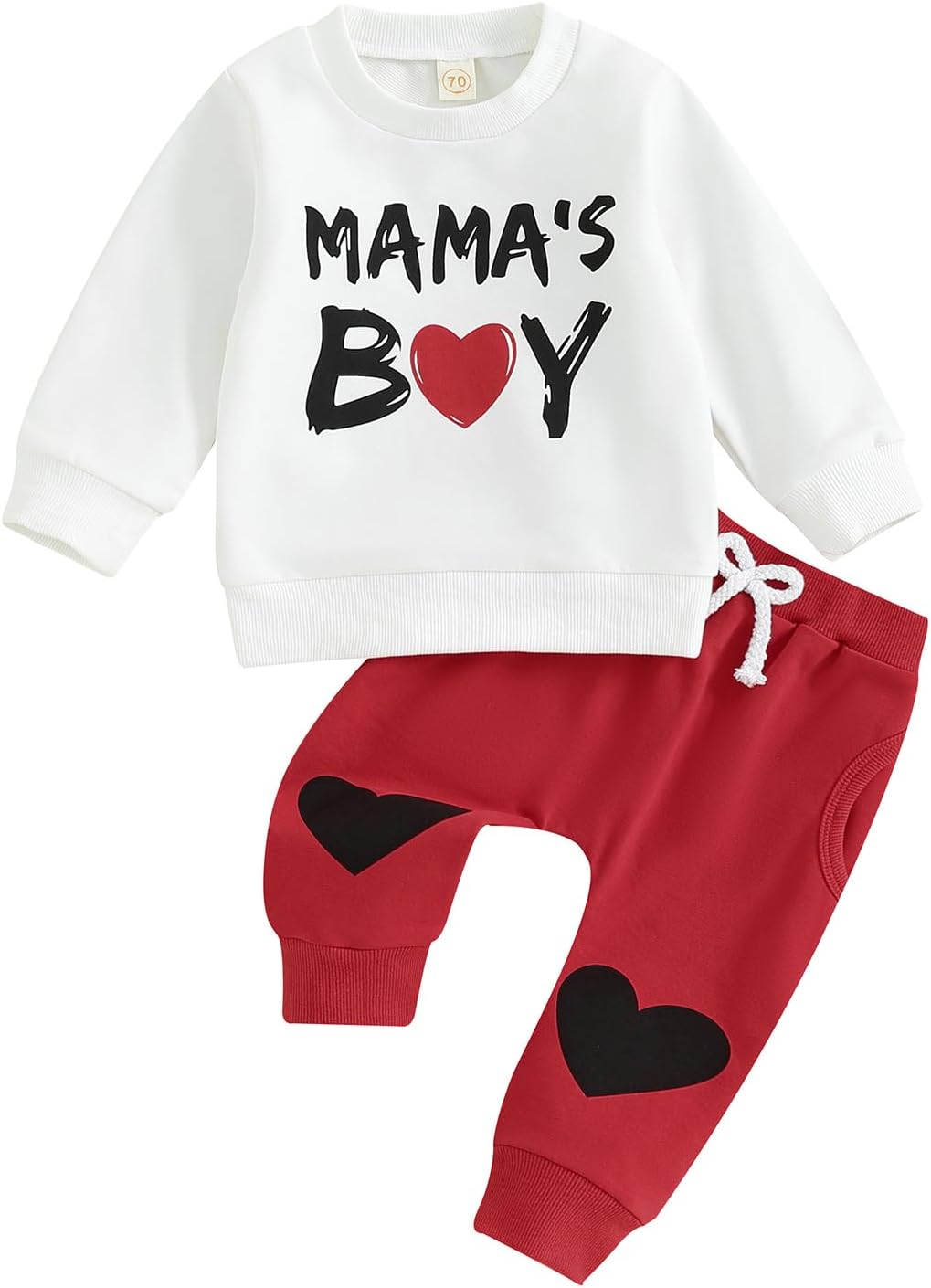 Ledy champswiin 0-3 Years Toddler Baby Boy Clothing Set Valentines Day Give