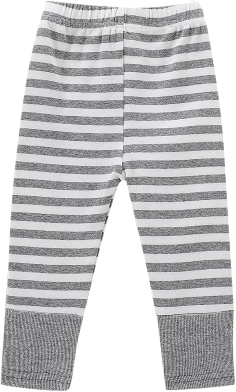 Soft Cotton Striped Leggings for Newborn Baby Boys Girls