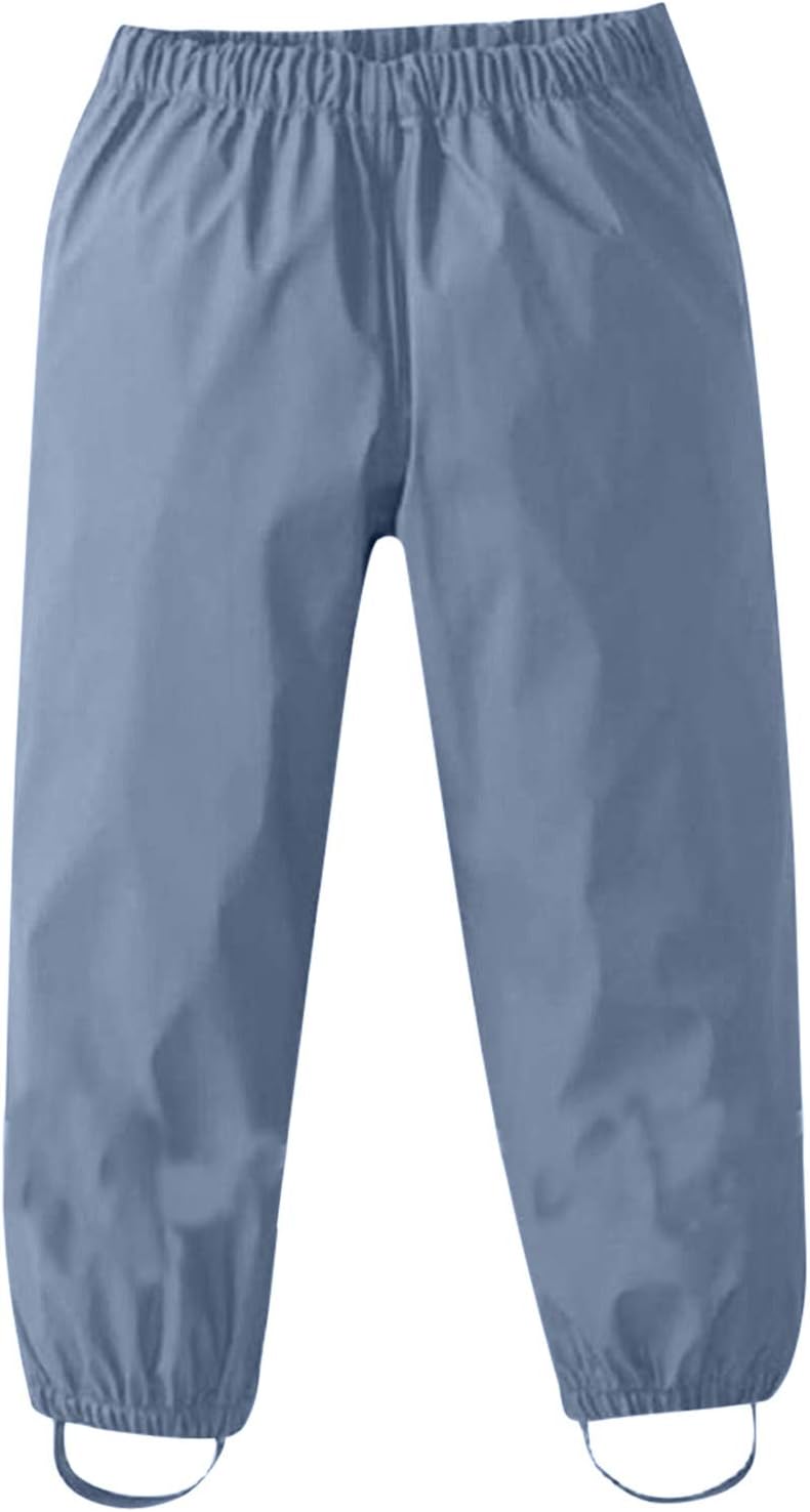 AIMAOMI Waterproof Rain Bib Pants for Kids