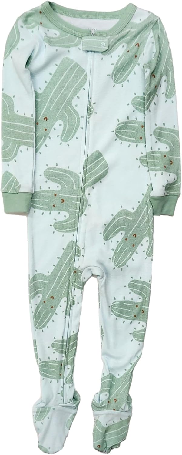 Carters Toddler Boys Green Cactus Sleepwear Pajamas
