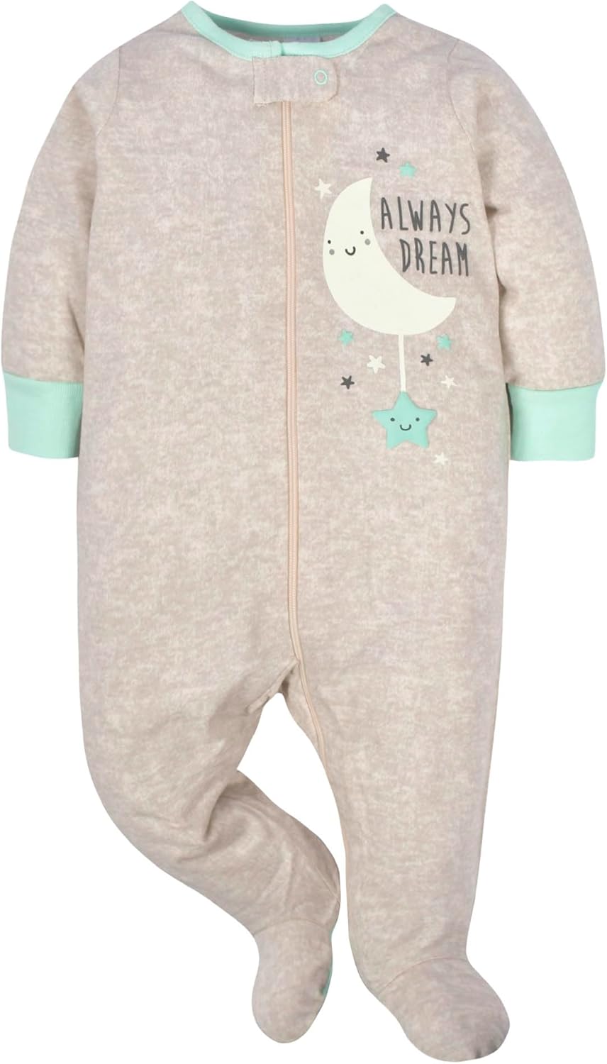 Gerber Baby Boys 4-Pack Sleep N Play Footies