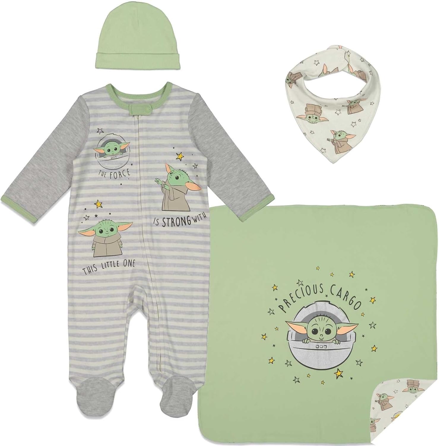 Star Wars The Mandalorian The Child zip-up coverall set