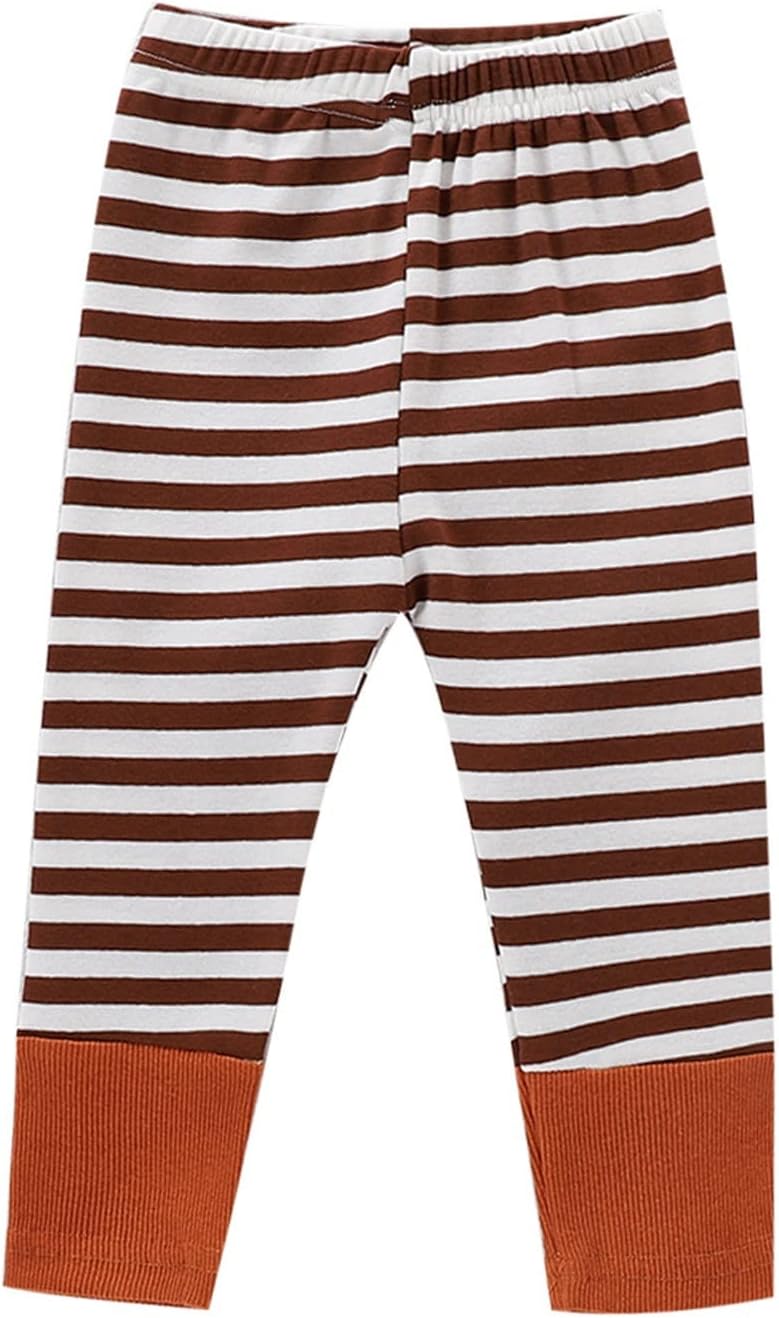 Boys Striped Elastic Waist Cotton Fall Winter Multi-Pack Legging