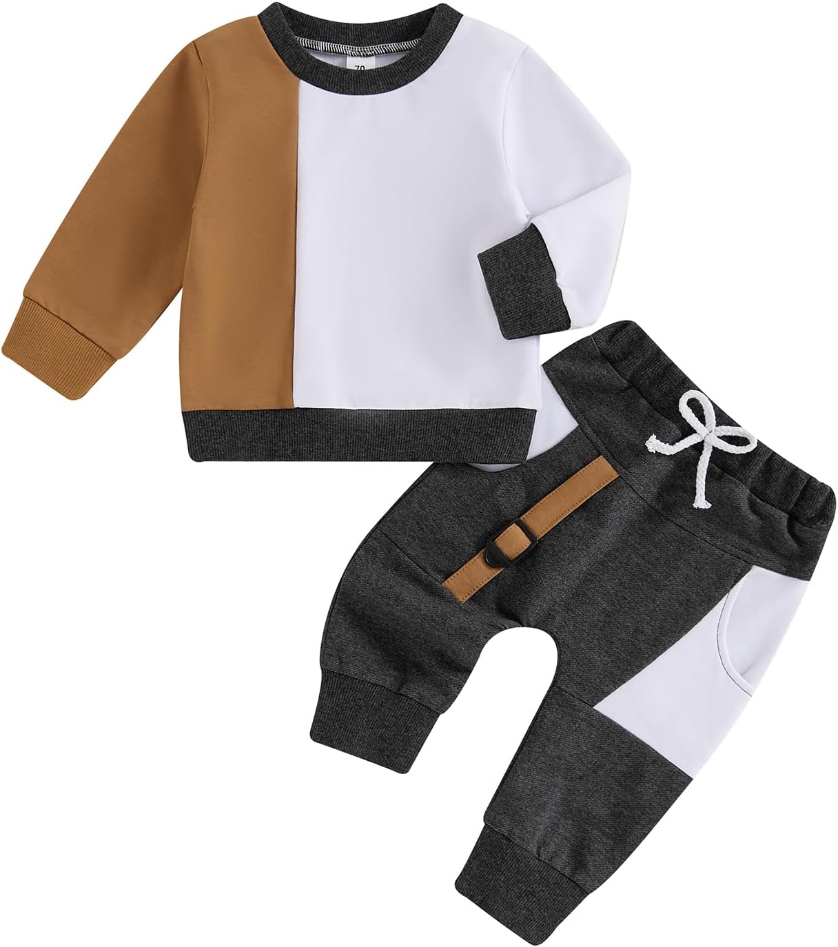 Toddler Boys Fall Essentials - Soft Cotton Sweatsuit Set