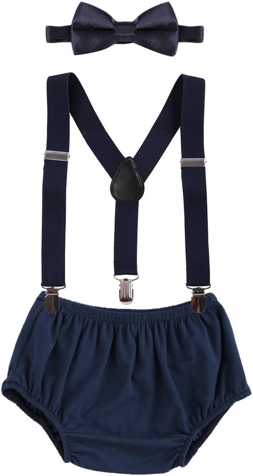 Baby Boys 3-in-1OLID Set With Bow Tie