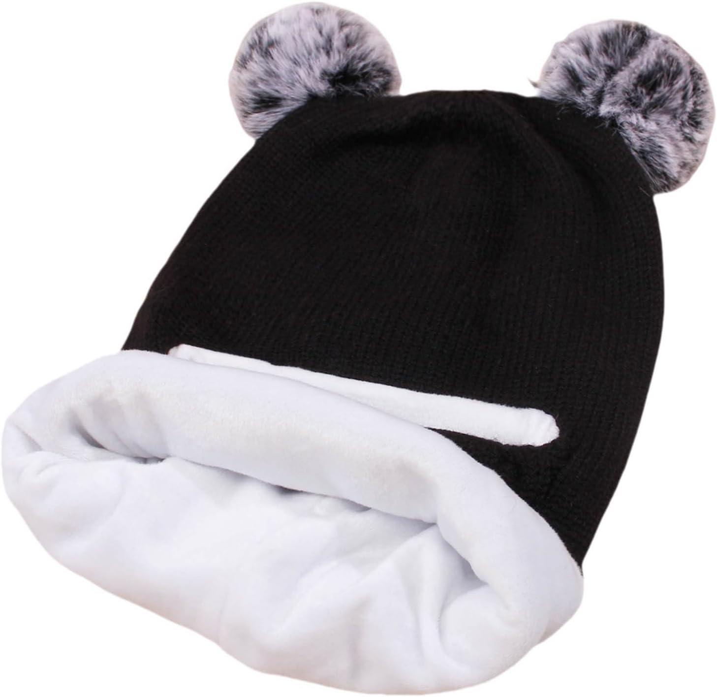 Baby Winter Thick Warm Skullie Hats with Earflaps for Kids