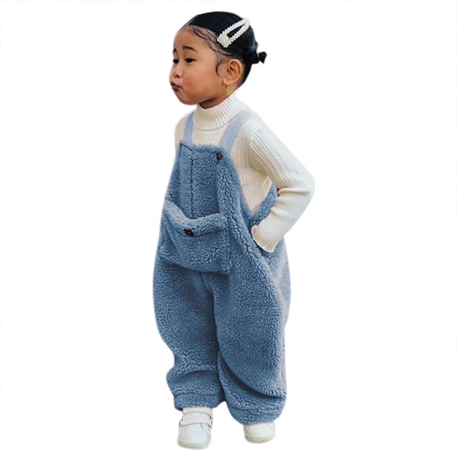 Comfortable Solid Winter Romper for Toddler Boys and Girls