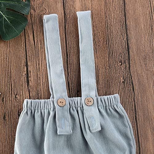 Emmababy Knit Suspender Overalls for Baby Boys and Girls
