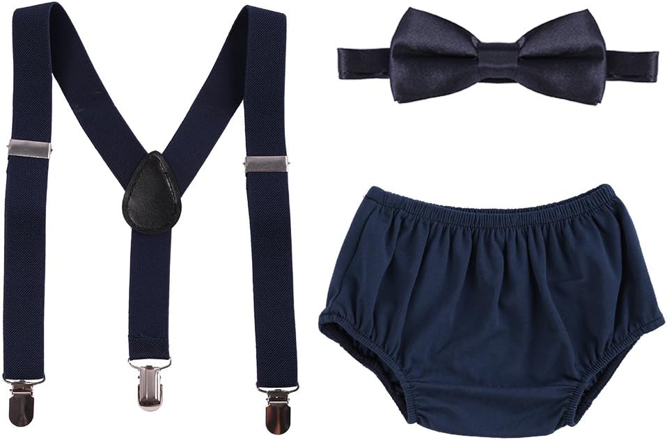 Baby Boys 3-in-1OLID Set With Bow Tie