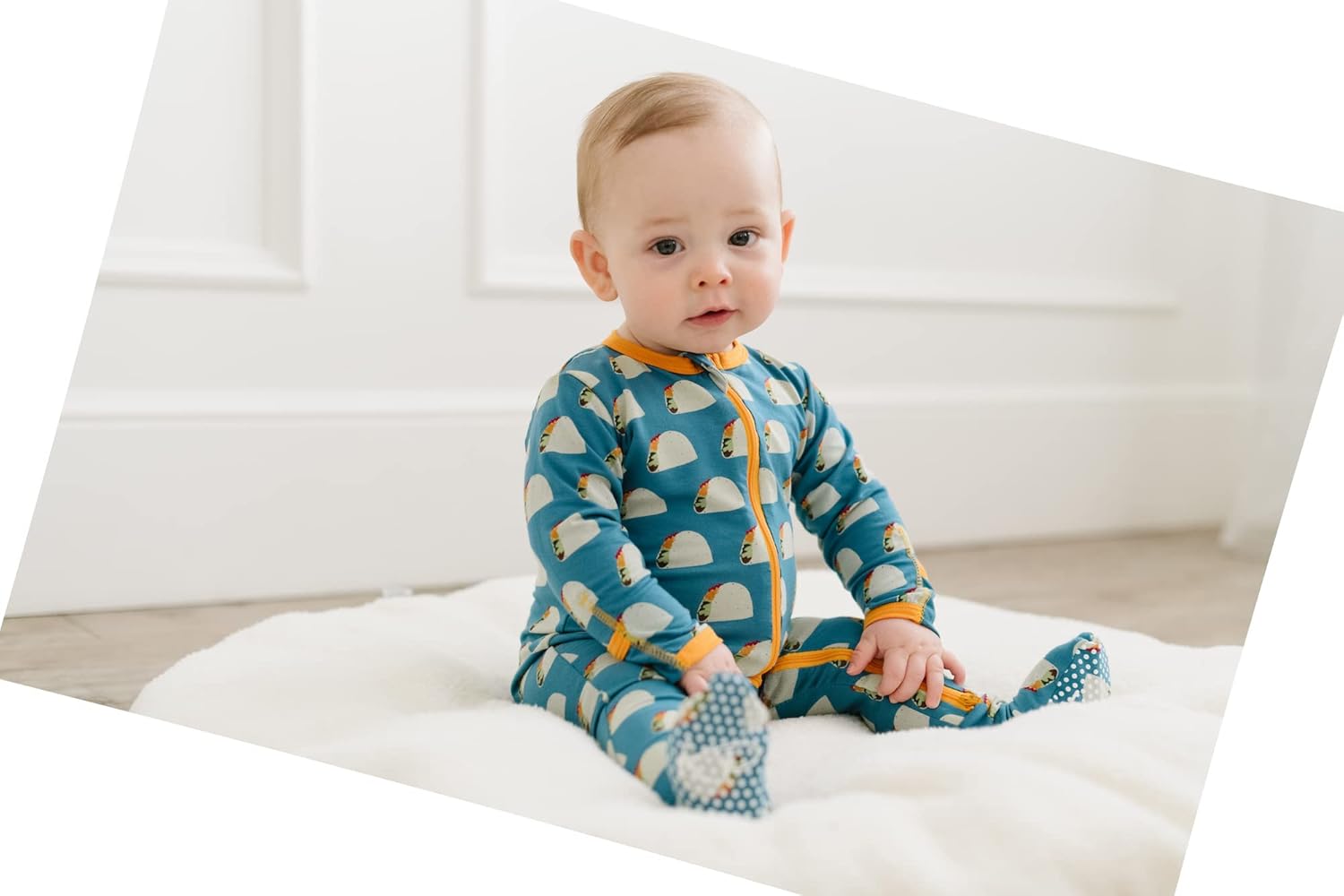 KicKeeVicose from Bamboo Baby Footie with 2 Way Zipper