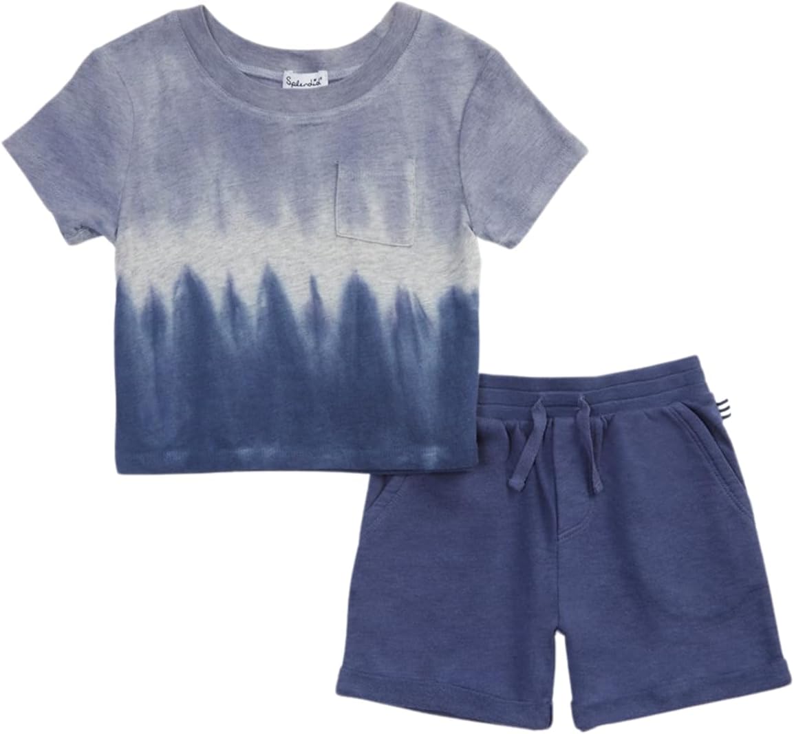 Splendid Baby Boys Seaspray Tye Dye Short Set