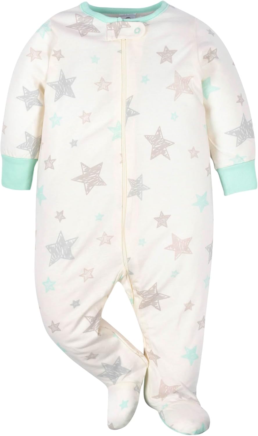 Gerber Baby Boys 4-Pack Sleep N Play Footies
