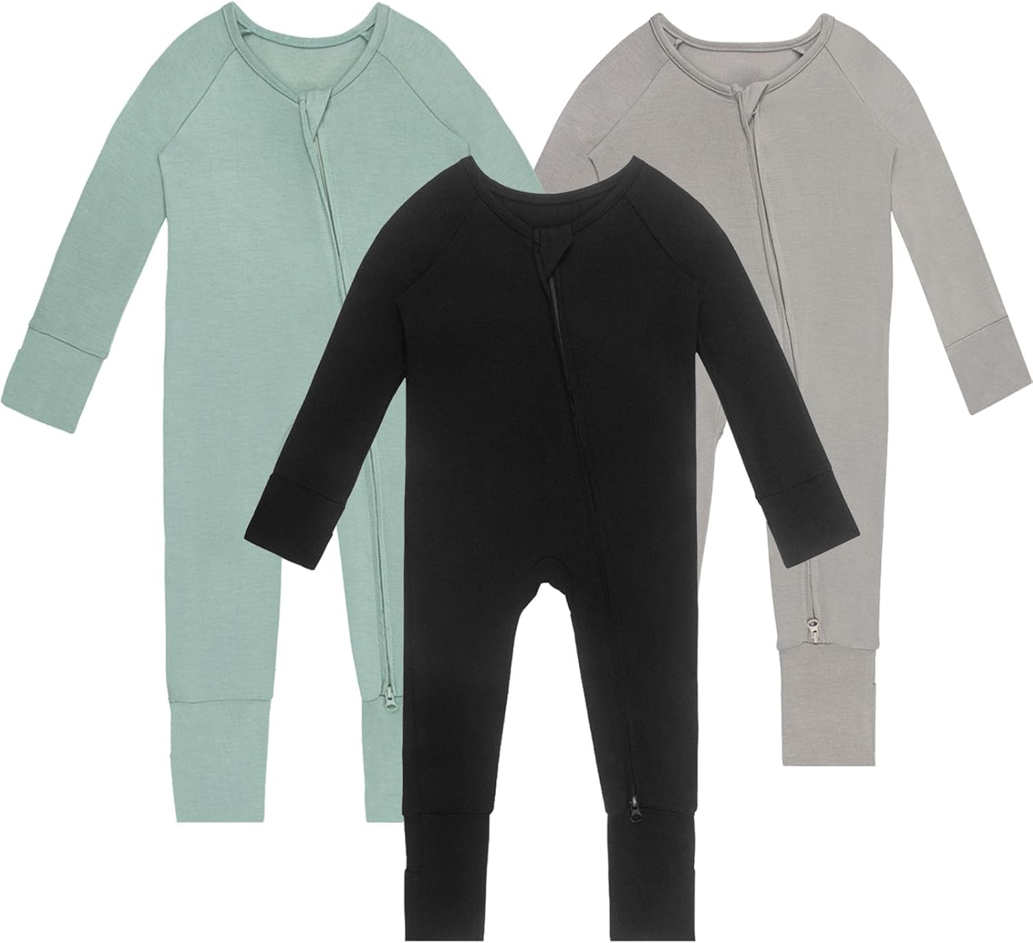 Bamboo Rayon Pajamas with Two-Way Zipper