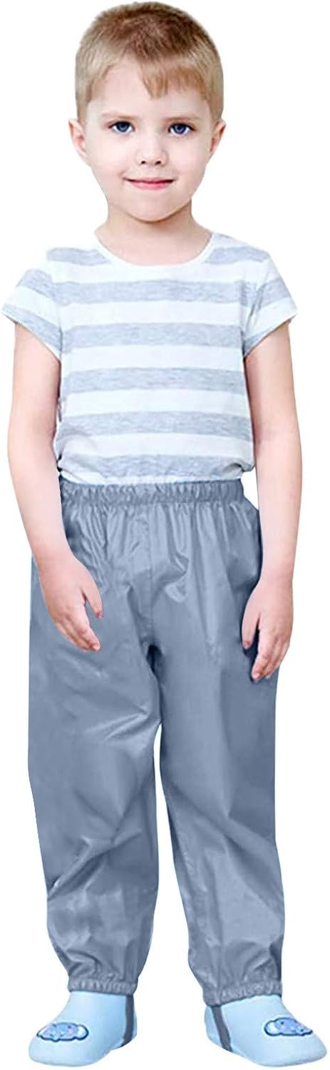 AIMAOMI Waterproof Rain Bib Pants for Kids