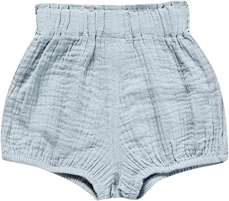 5-Piece Cute Baby Stripe Linen Blend Shorts