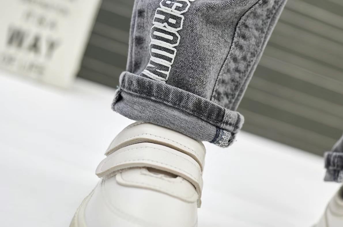 Little One Unisex Elastic Waist Printed Jeans