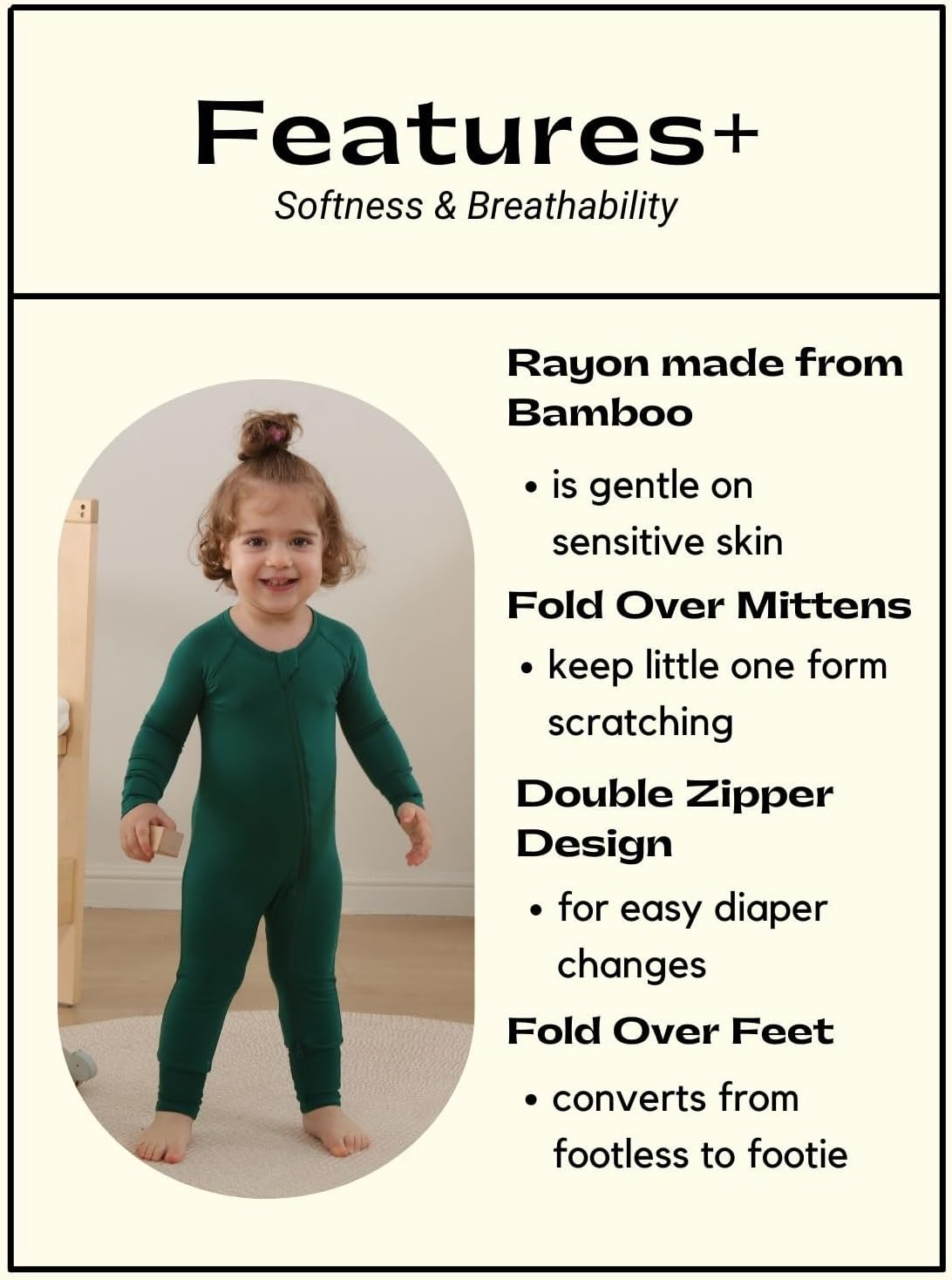 Monnruessy Bamboo Pajamas for Babies - 0-24 Months