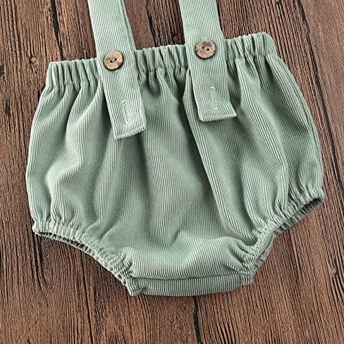 Emmababy Suspender Overalls - Knit Romper for Newborn Boys and Girls