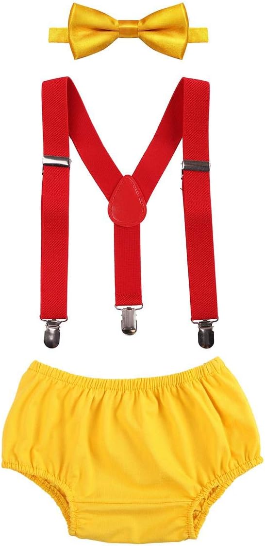 Adjustable First Birthday Cake Smash Outfit for Boys
