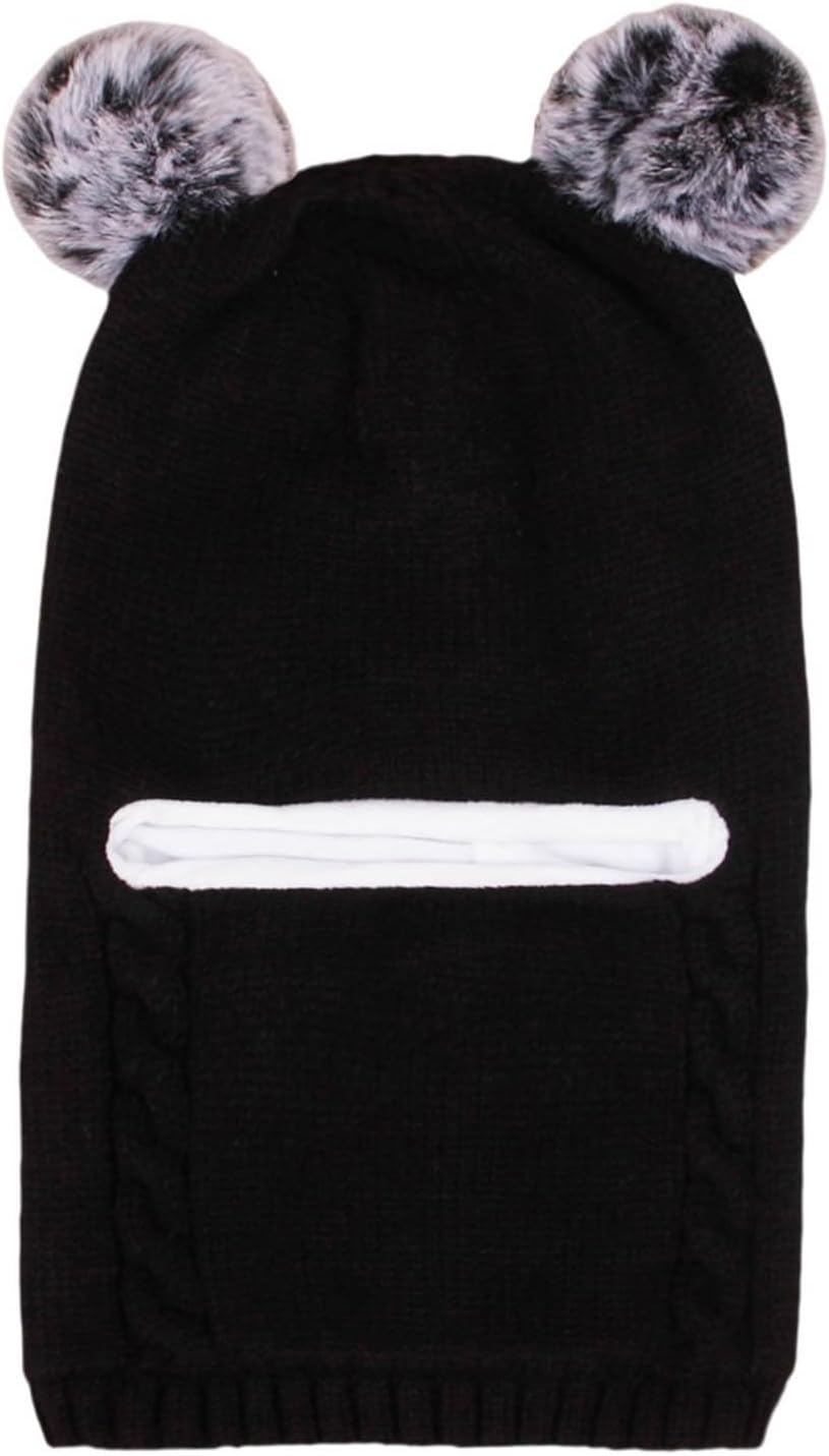 Warm Winter Kids Hats with Earflaps for Toddlers above