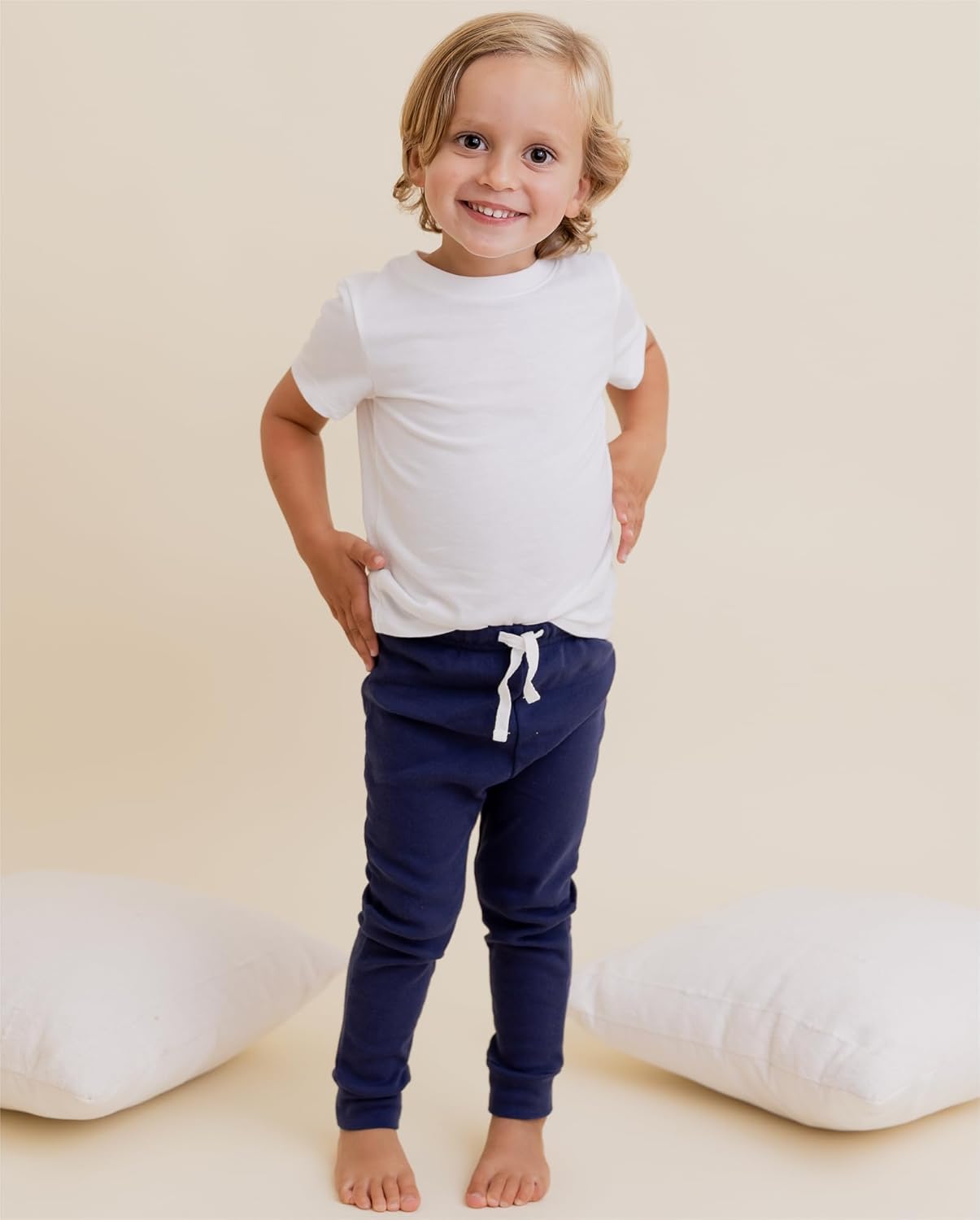 Organic Stretchy Baby Joggers for Kids