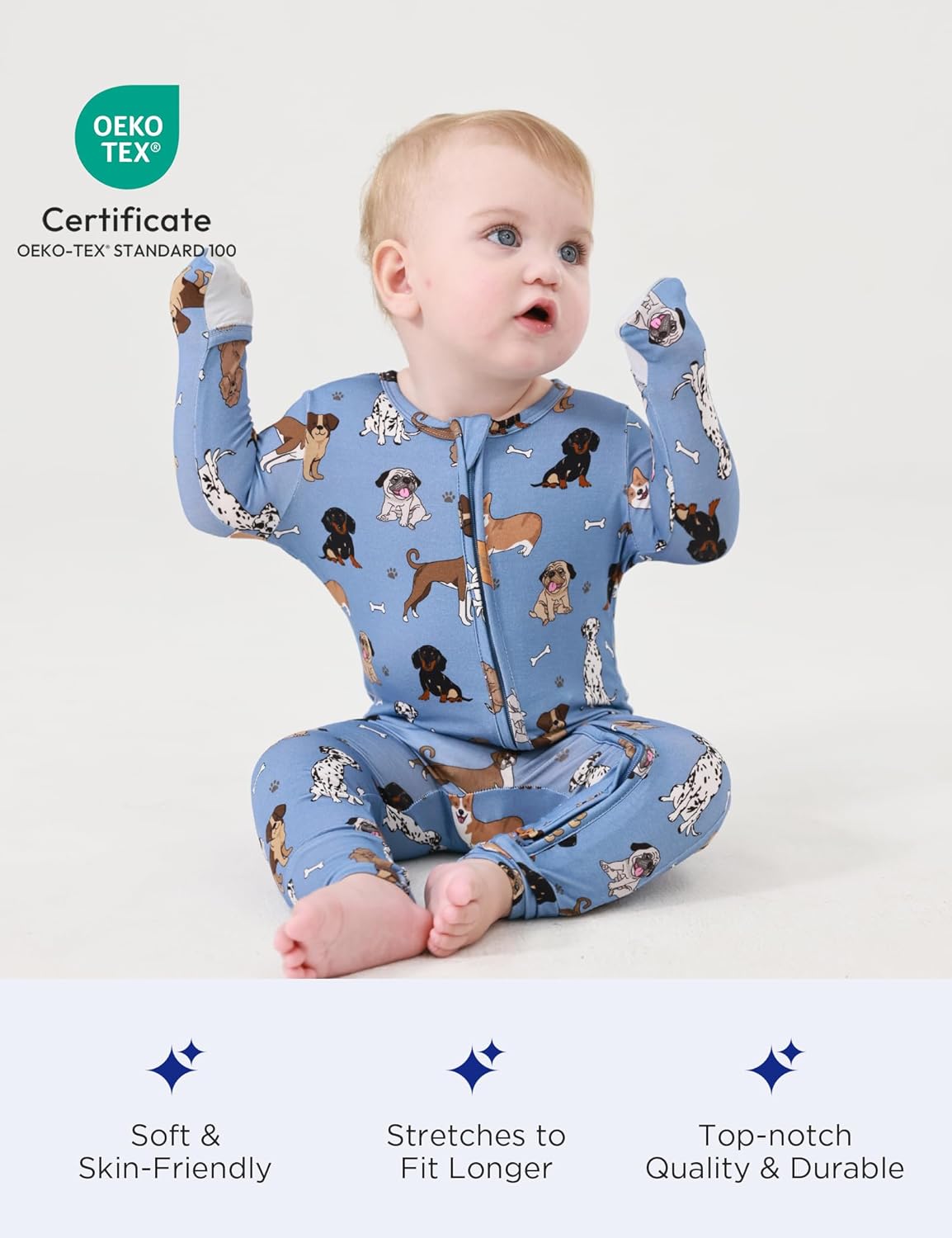 EASWEET Bamboo Pajamas Snug Soft Washable