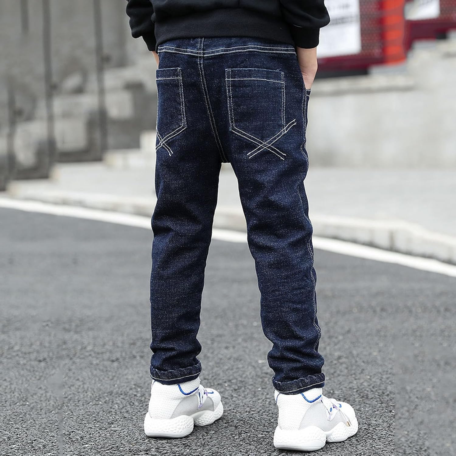 Elastic Waist Jeans for Boys