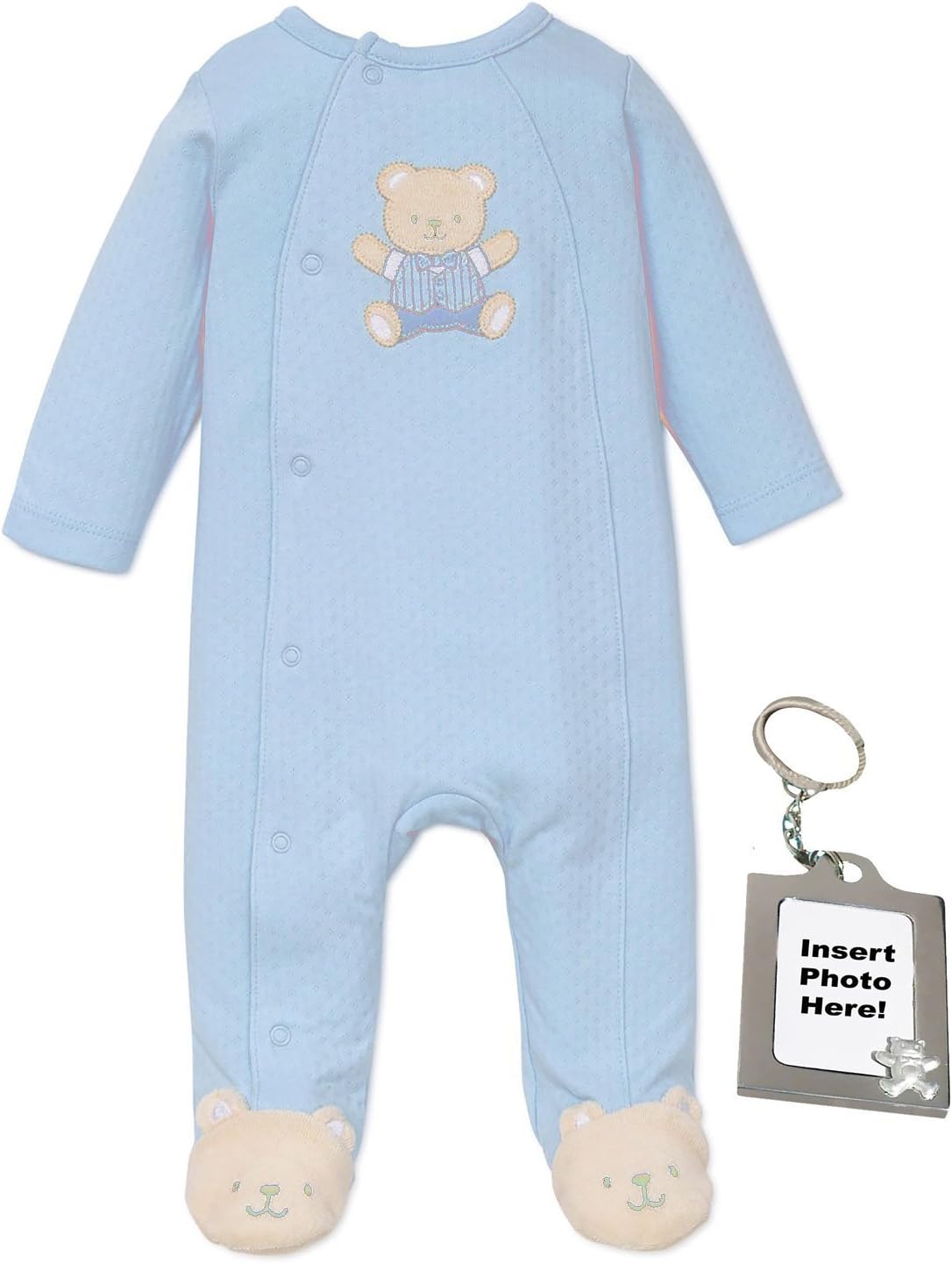 Little Me Cute Bear Newborn Pajamas for Boys - Soft Safe Sleepwear