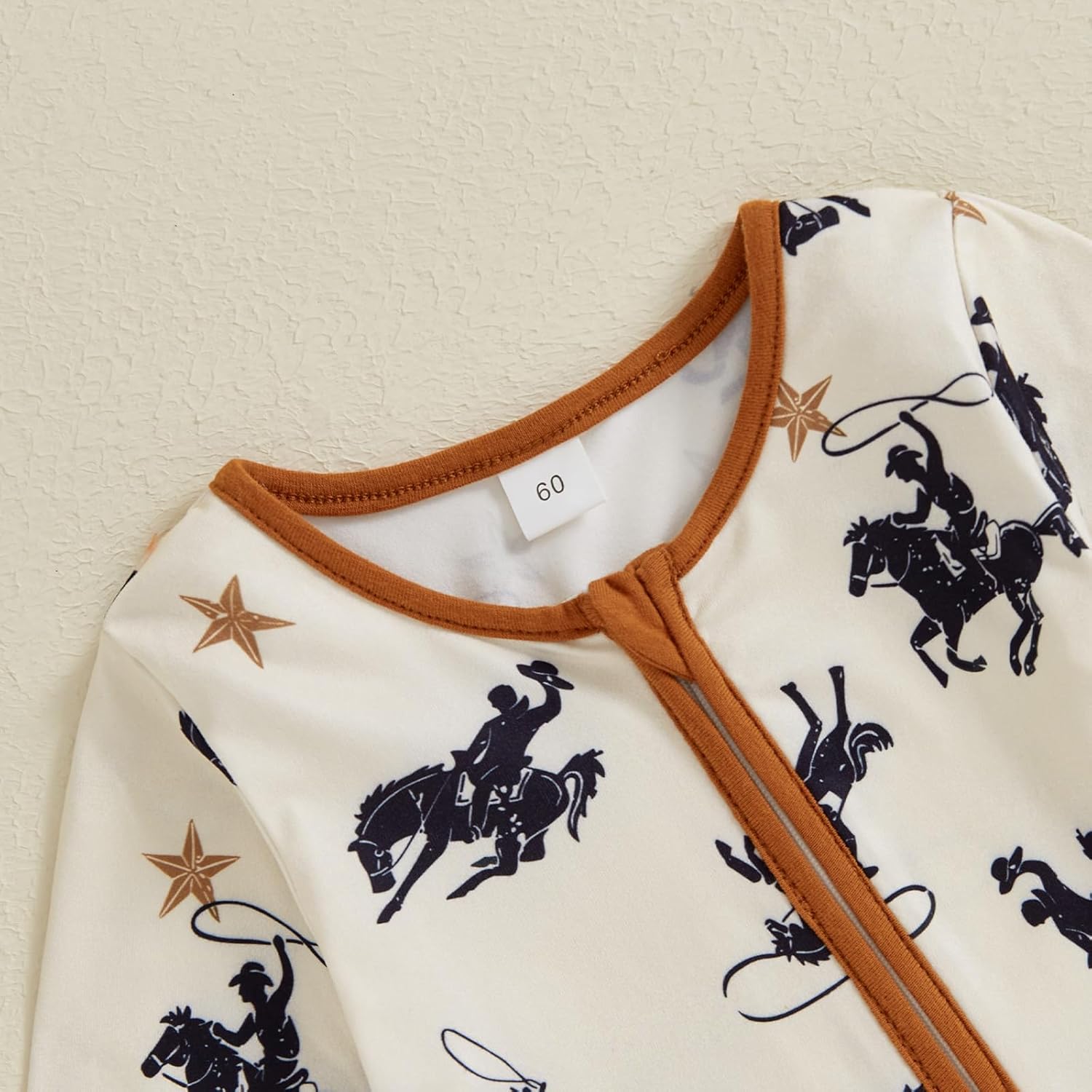 Gaono Western Cow Print Romper for Baby