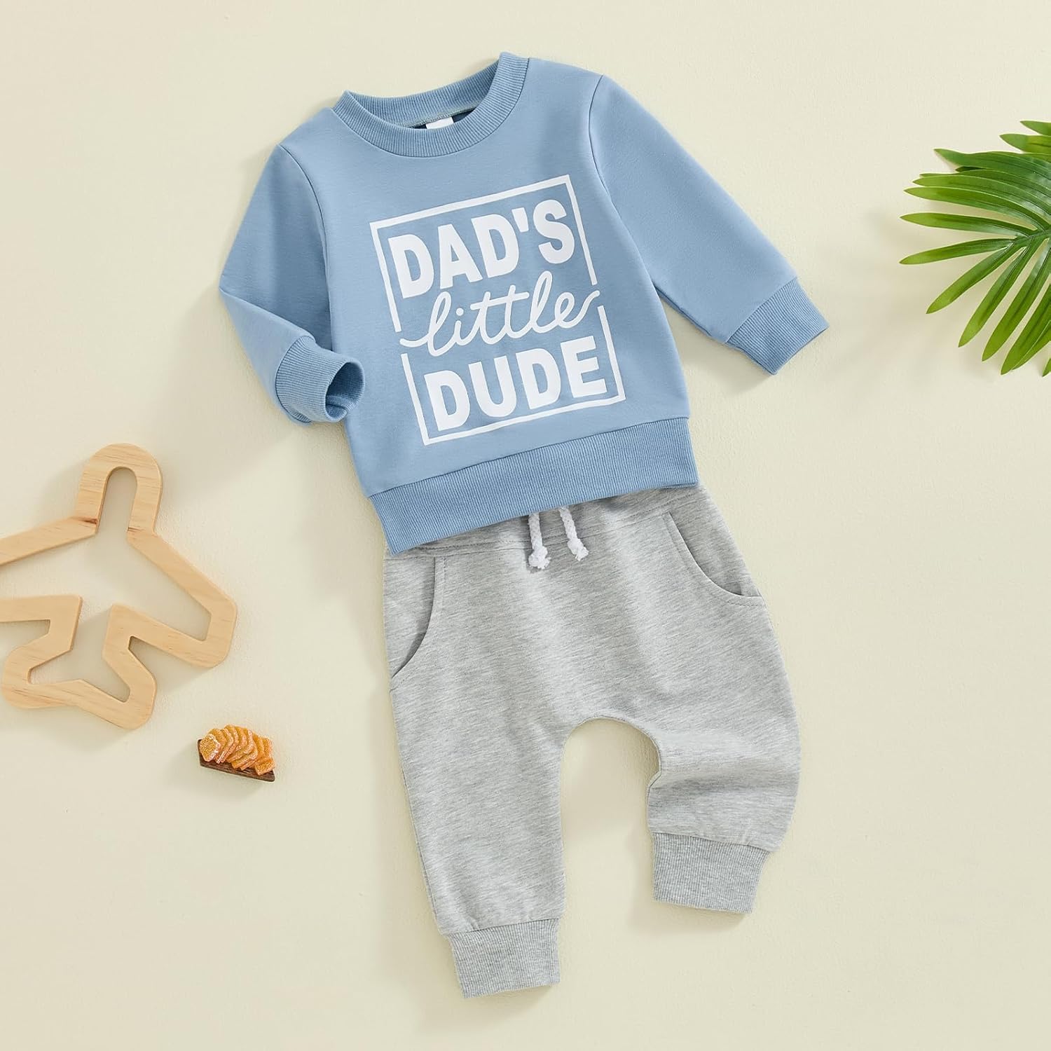 Warm Trendy Toddler Boy Outfit Set for Fall Winter