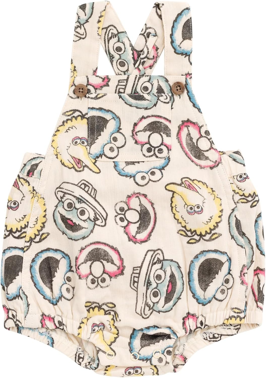 Sesame Street Matching Romper Set for Newborns