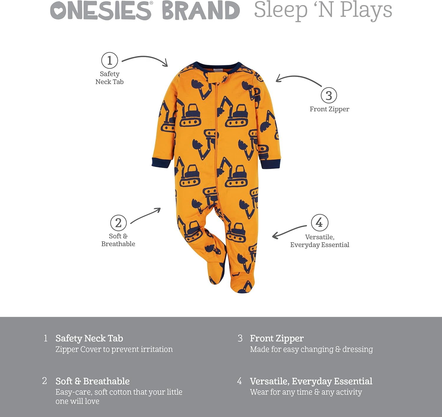 Reliable Soft Sleep n Play Footies for Babies