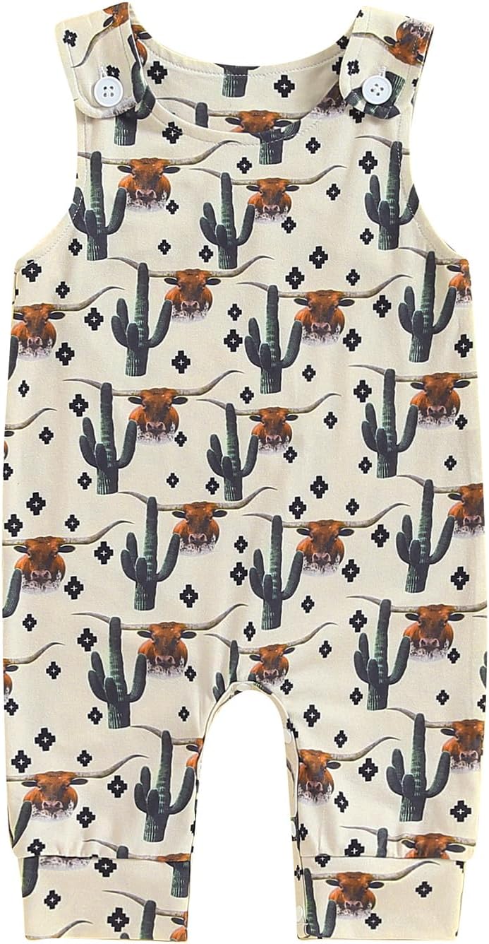 MAINESAKA Country Cow Print Jumpsuit Romper