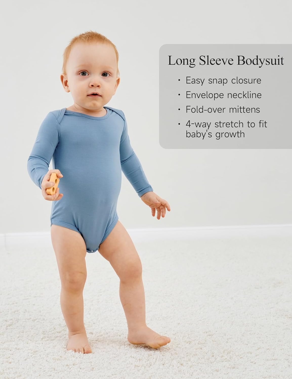 Stretchy Bamboo Baby Boy bodysuit with Cartoon Design