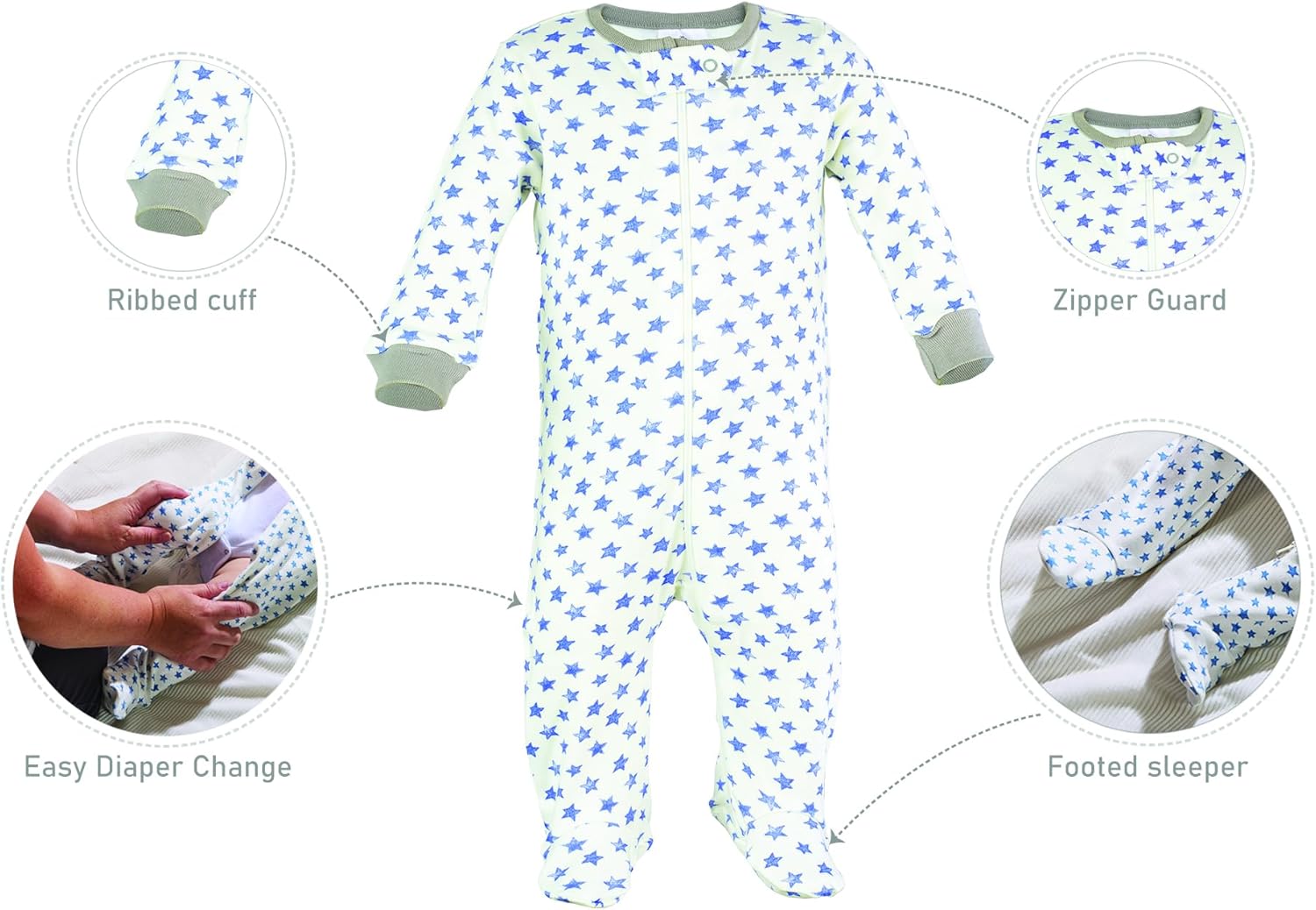 Stunning 4-Piece Baby Sleepwear Set for Boys