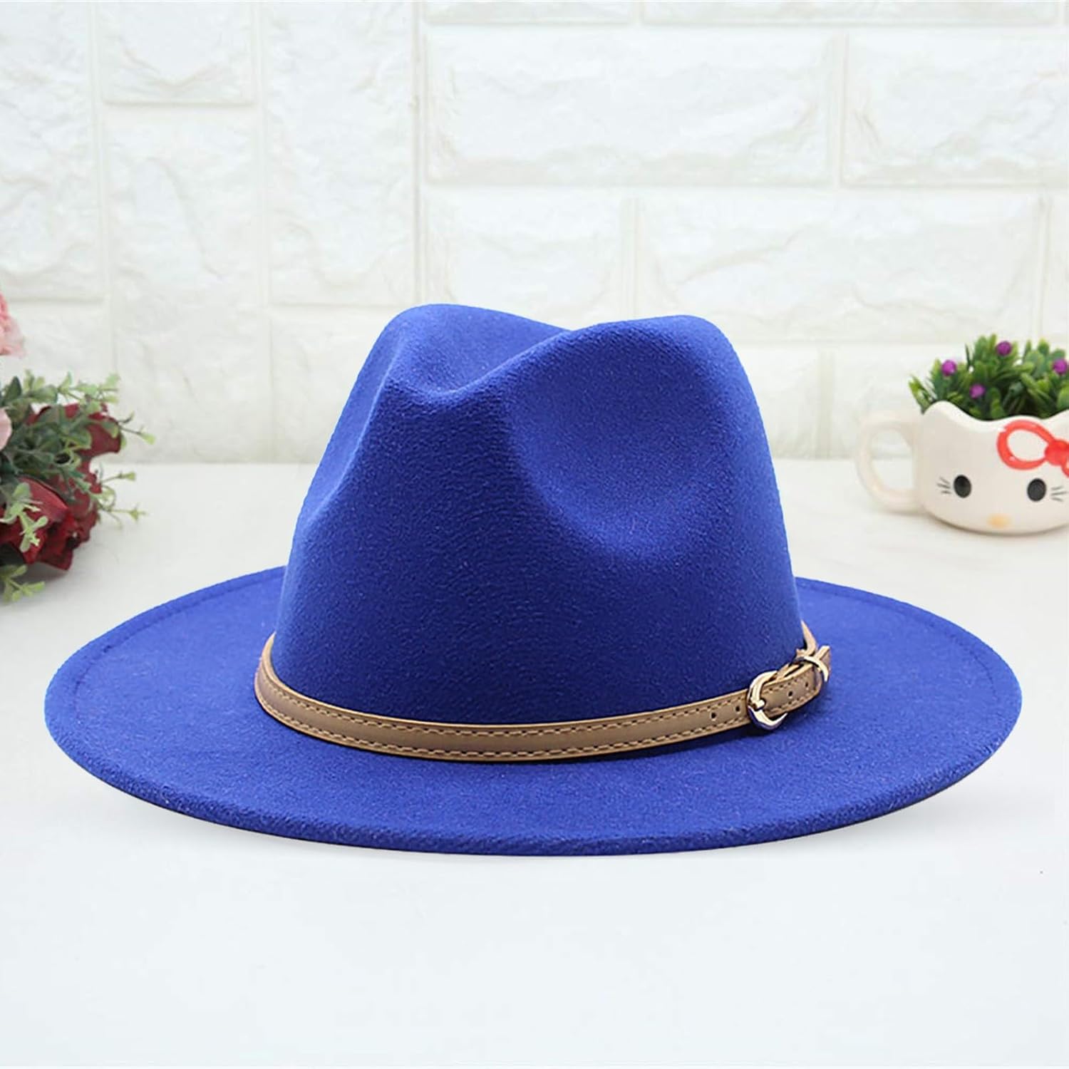 Reflective Wide-Brim Toddler Panama Hat with Headlamp