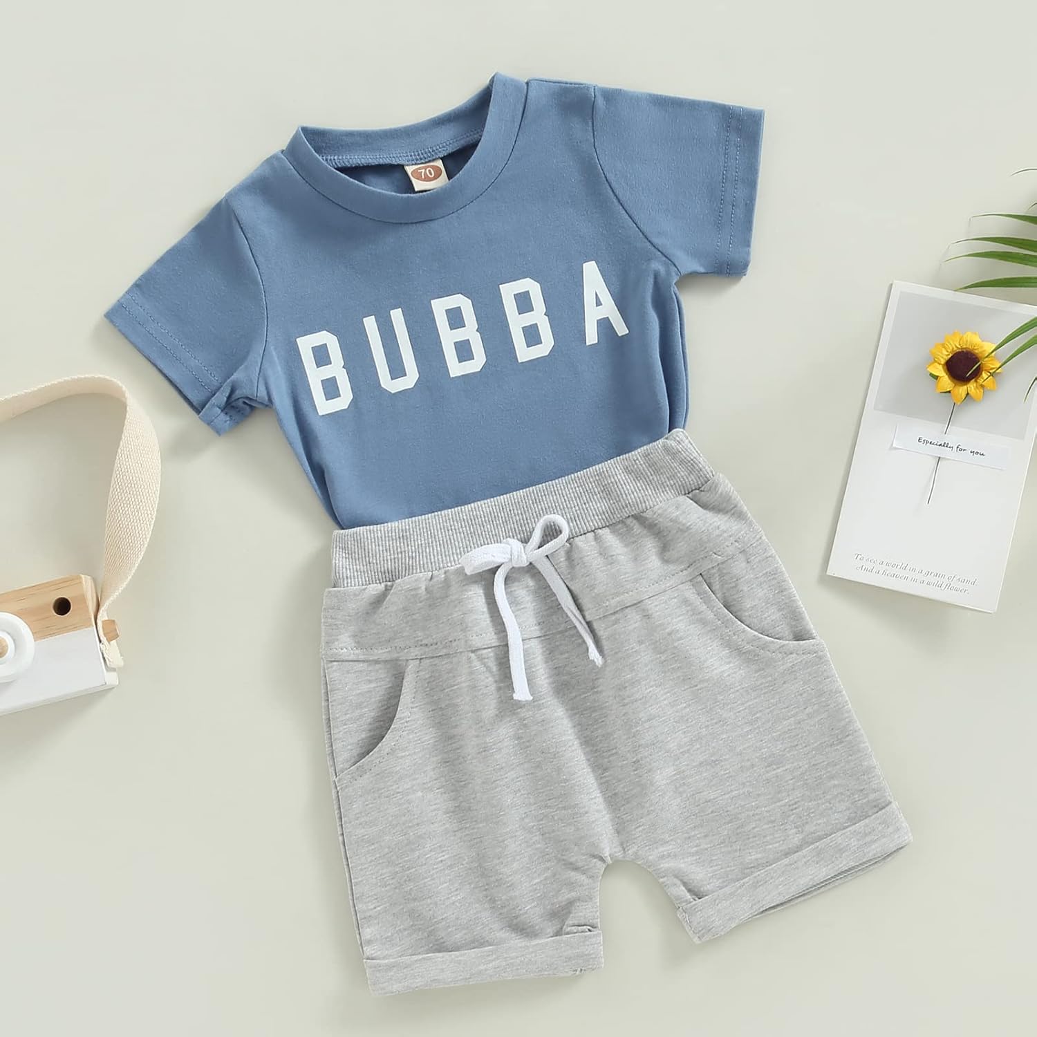 TheFound Little Dude Pullover T-shirt Shorts Set